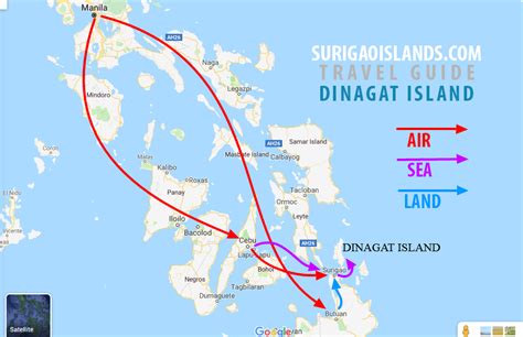 Manila to Dinagat Island .